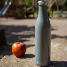 Bouteille isotherme 0,75 l gris perle LURCH