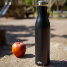 Bouteille isotherme 0,75 l noir mat LURCH