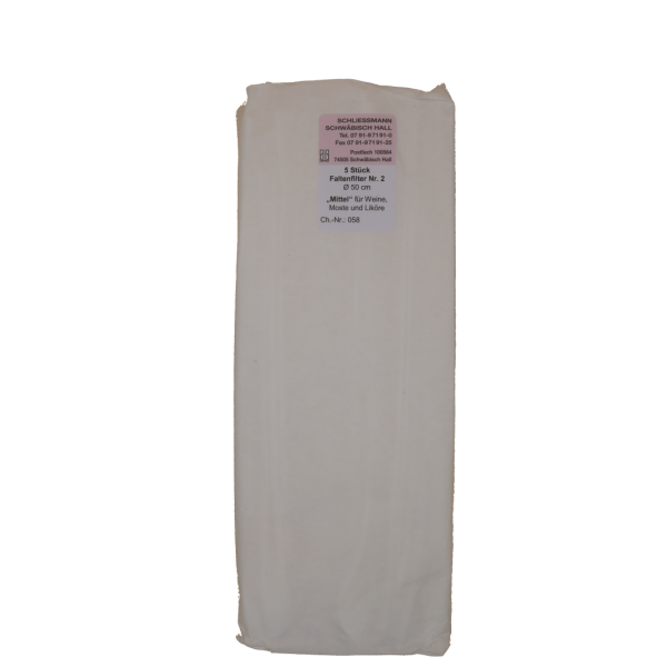 Filtre papier N°2 (Lot de 5 pièces)