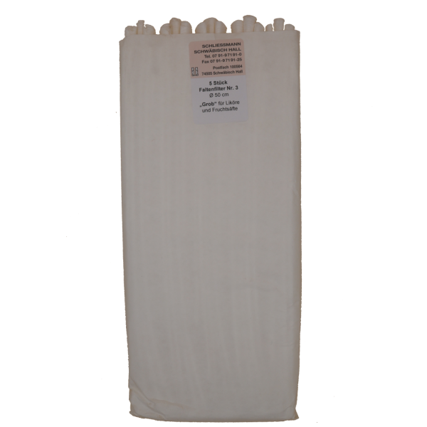 Filtre papier N°3 (Lot de 5 pièces)