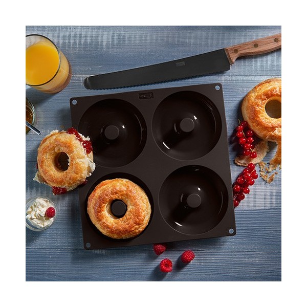 Moule à donut en silicone, 8 trous : : Cuisine et Maison