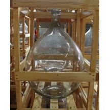 Bonbonne en verre cadre en bois empilable 5 litres
