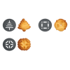 Presse à biscuits avec 9 disques en forme et 8 embouts - Lurch