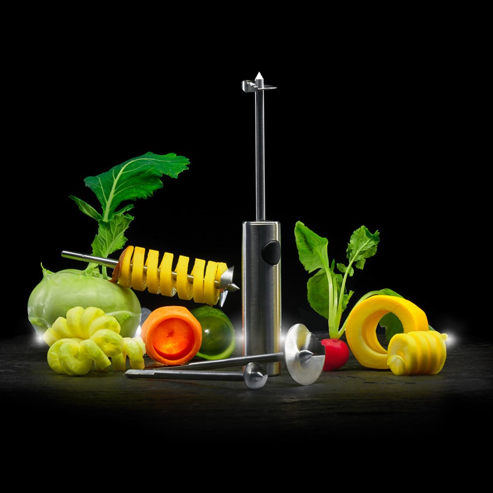 Tagliaverdure Multiuso 5 Griglie In Acciaio Inox – Kit Affettaverdure - 6