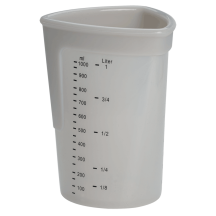 Verre doseur en silicone 1l gris clair - LURCH