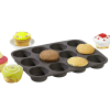 Moules à 12 Muffins Américain en Silicone Platinium - Lurch 85031