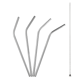 Lot de 4 pailles inox - LURCH 240915