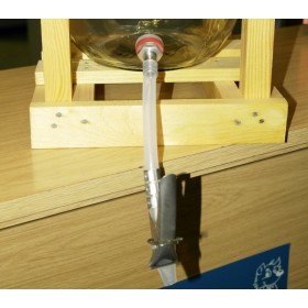 Bonbonne en verre cadre en bois empilable