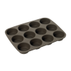 Moules à 12 Muffins Américain en Silicone Platinium - Lurch 85031