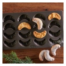 Moule à Kipferl en Silicone Platinium - Lurch 65015