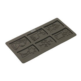 Moule à Spéculoos modèle hiver en Silicone Platinium - LURCH 65016