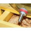 Bonbonne en verre cadre en bois empilable
