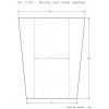 Bouchon 33/25x40mm avec perçage 17mm pour barboteur